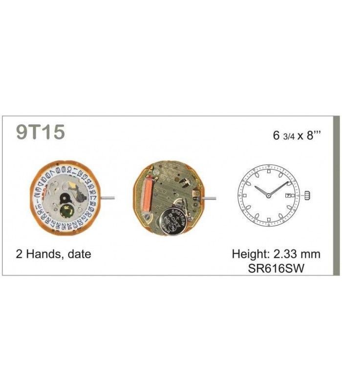 vements de montre, MIYOTA 9T15