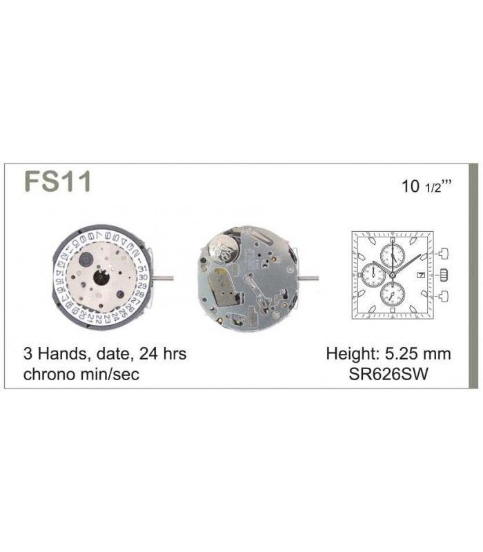 Meccanismo Orologio Ref MIYOTA FS11