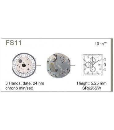 Movement for watches, MIYOTA FS11