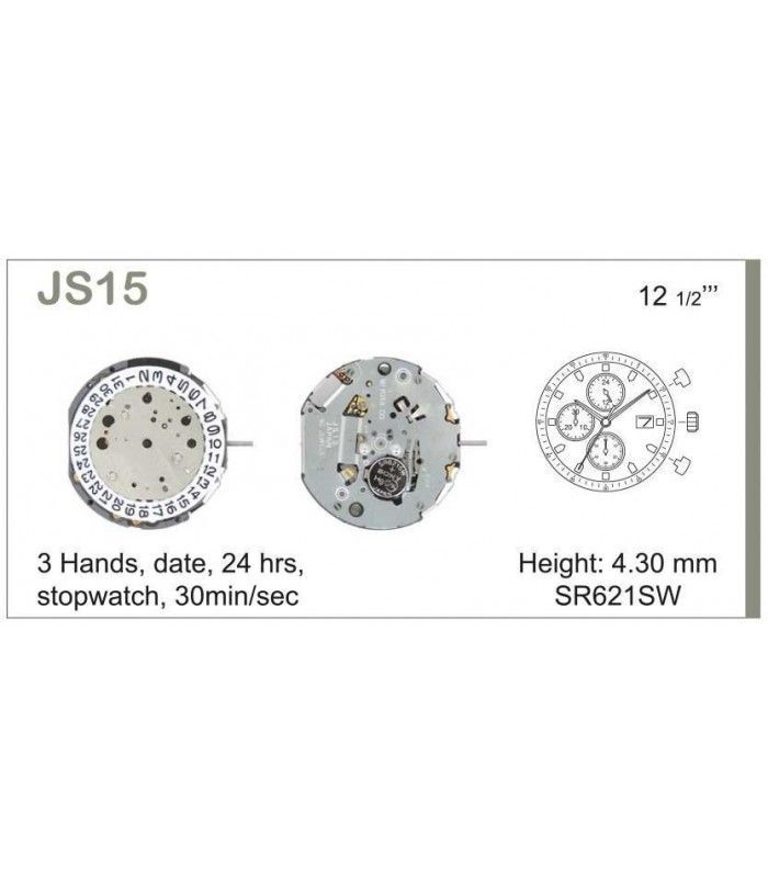 vements de montre, MIYOTA JS15