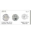 Máquina o movimiento para reloj MIYOTA JS15