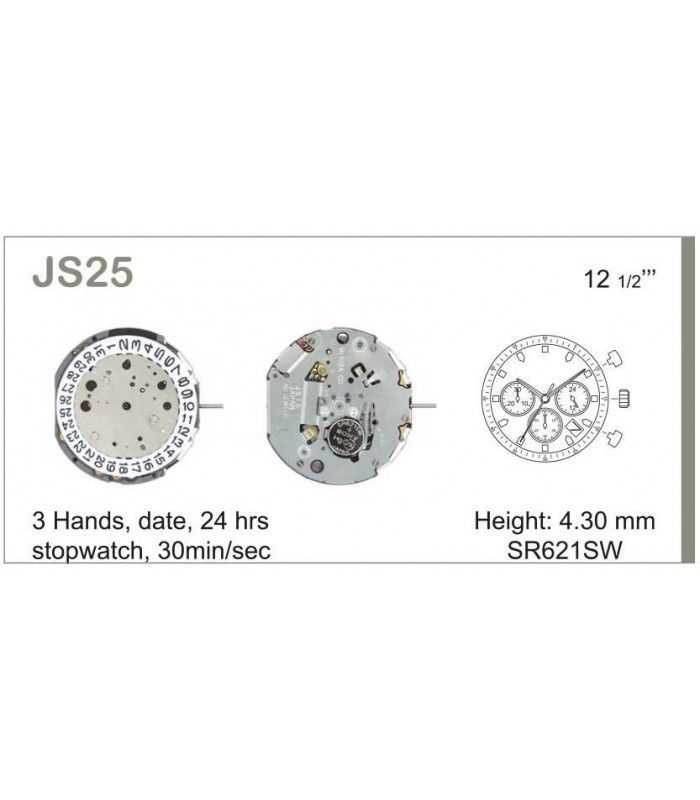 Mechanizm zegarka MIYOTA JS25