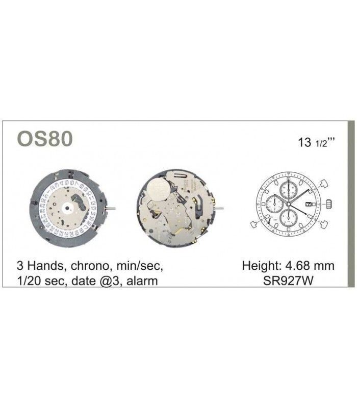 Máquina o movimiento para reloj MIYOTA OS80