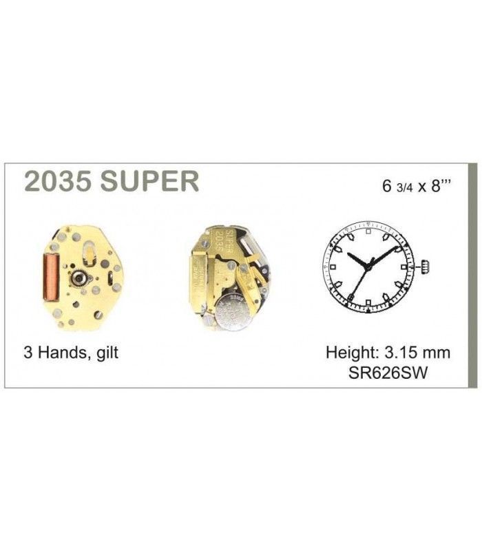 Movement for watches, MIYOTA 2035S