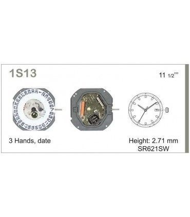 Movement for watches, MIYOTA 1S13D3