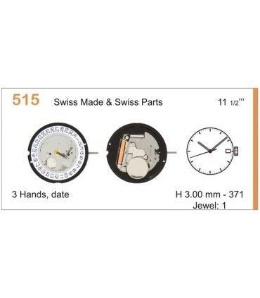 Máquina o movimiento para reloj RONDA 515