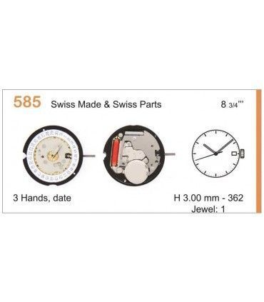 vements de montre, RONDA 585