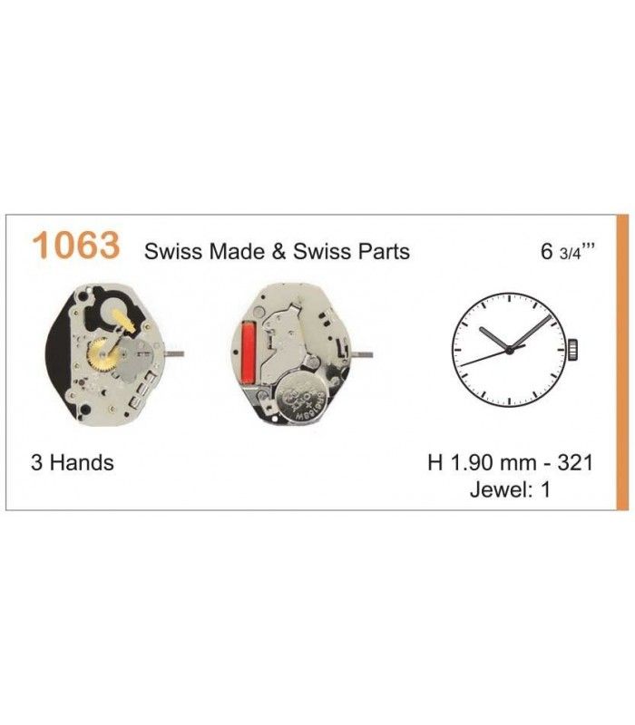 Mechanizm zegarka RONDA 1063