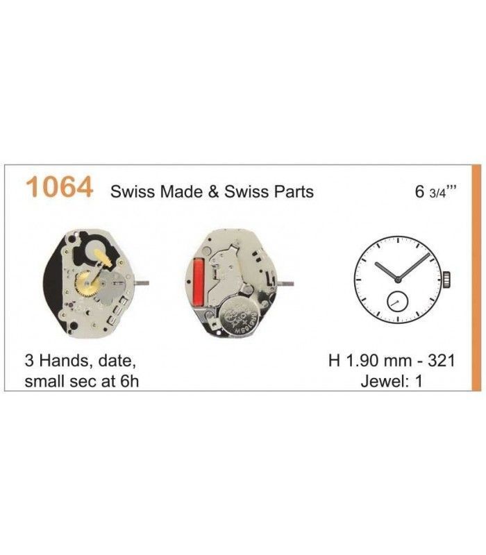 Meccanismo Orologio Ref RONDA 1064