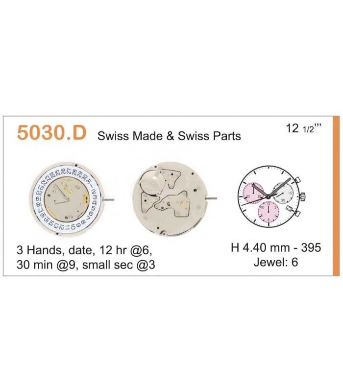 Movement for watches, RONDA 5030D