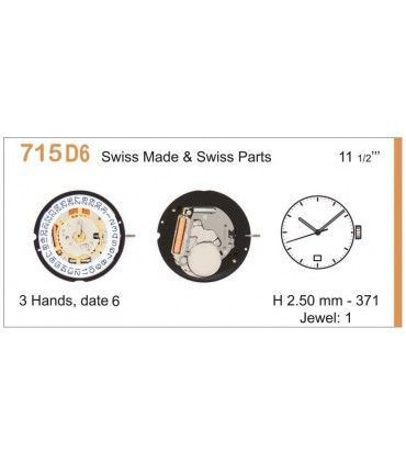 Meccanismo Orologio Ref RONDA 715D6