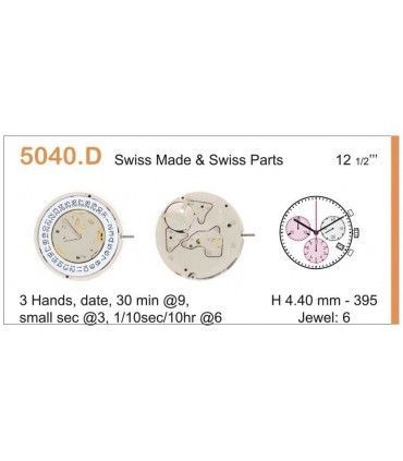 Máquinas ou movimentos para relógio, RONDA 5040D