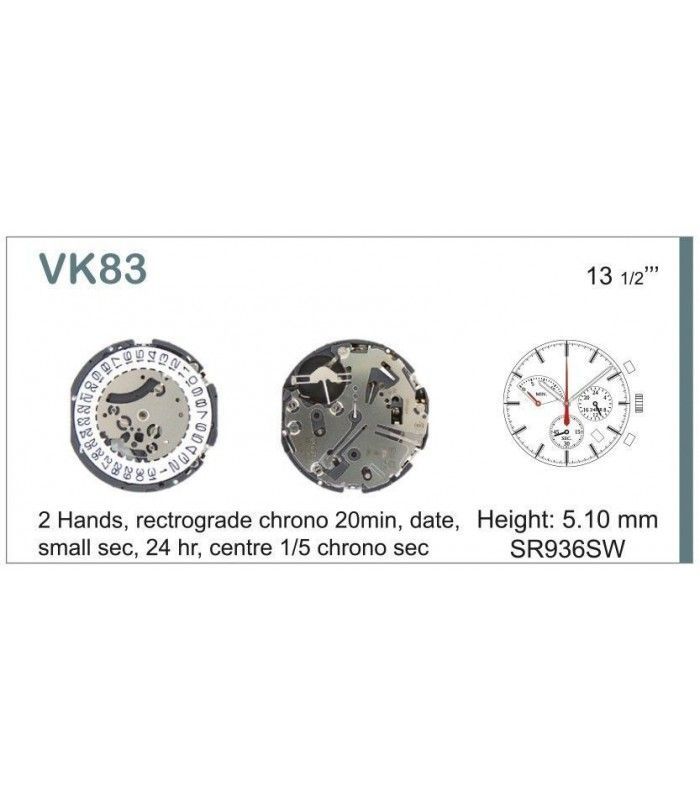 Movement for watches, HATTORI VK83