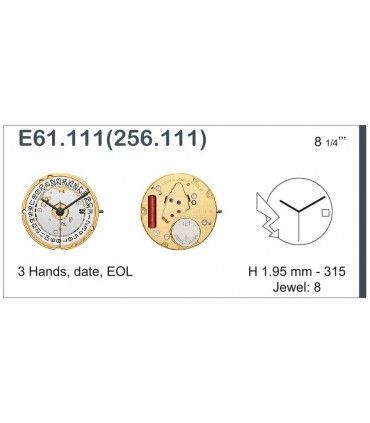 Máquina o movimiento para reloj ETA E61.111