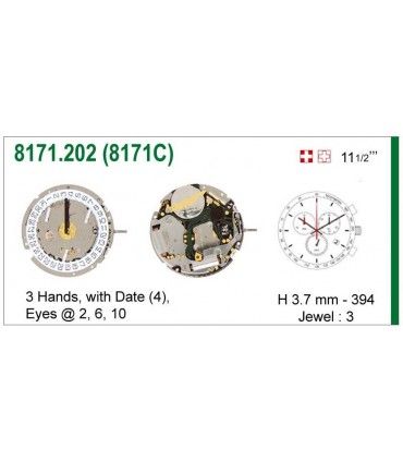 vements de montre, ISA 8171C
