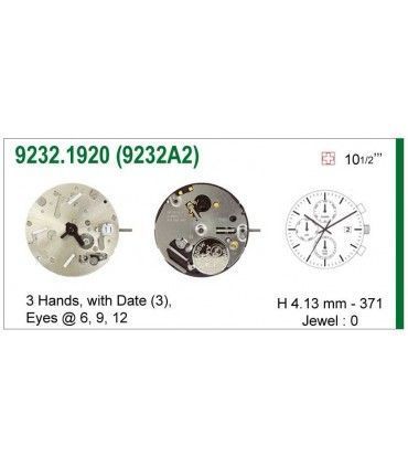 Movement for watches, ISA 9232A2