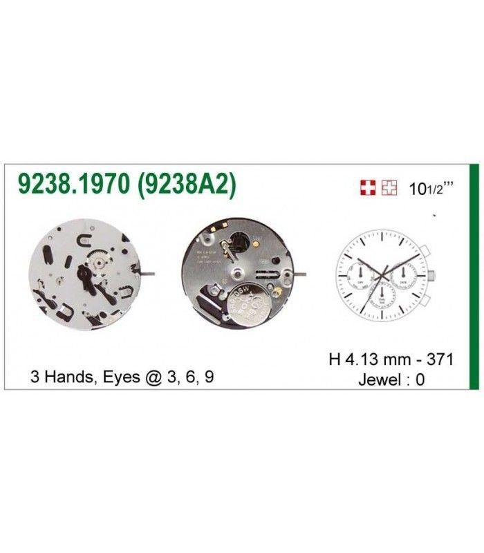 Movement for watches, ISA 9238A2