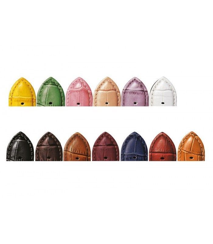 Cinturino pelle stampato coccodrillo imbottito sportivo – Diloy 368