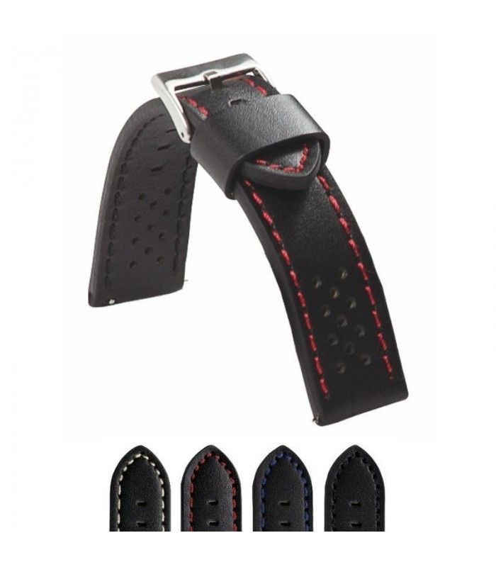 Leather watch strap, Diloy 398