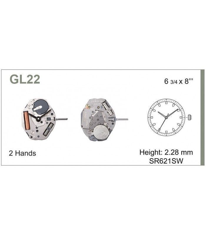 Movement for watches, MIYOTA GL22
