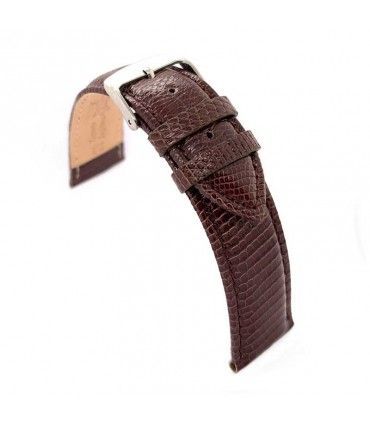 Pulseira de relógio de pele de lagarto genuína P331