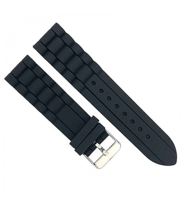Correa de Reloj de Goma Silicona 18mm 20mm 22mm 24mm Ref. S252