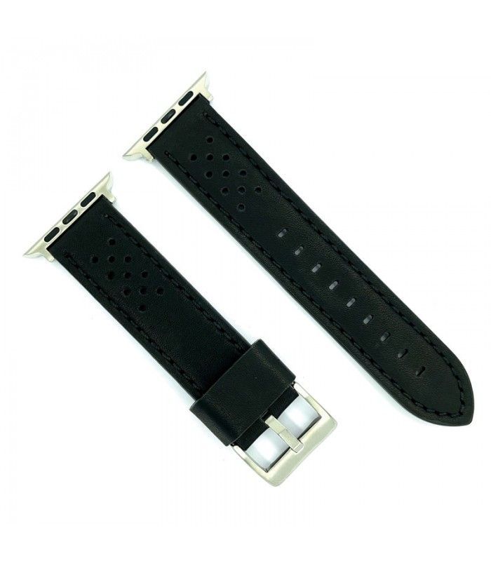 Rally or Racing leather watch straps for Apple Watch Ref AW398