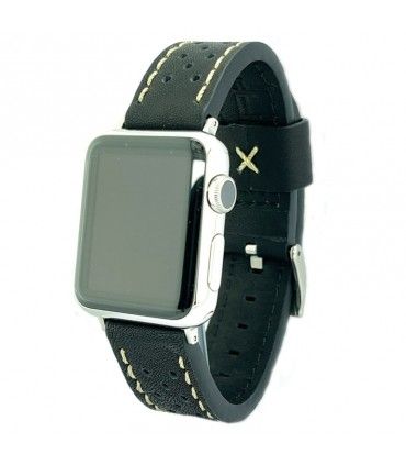 Pulseiras de relógios de couro compatível com Apple Watch Ref AW398