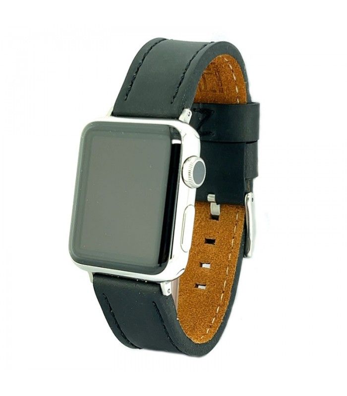 Handcrafted Strap for Apple Watch made of Aged Leather. Ref AW384