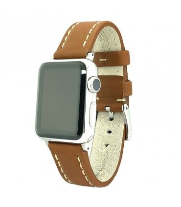 Oiled Cowhide Leather Watchstrap for Apple Watch. Ref AW377