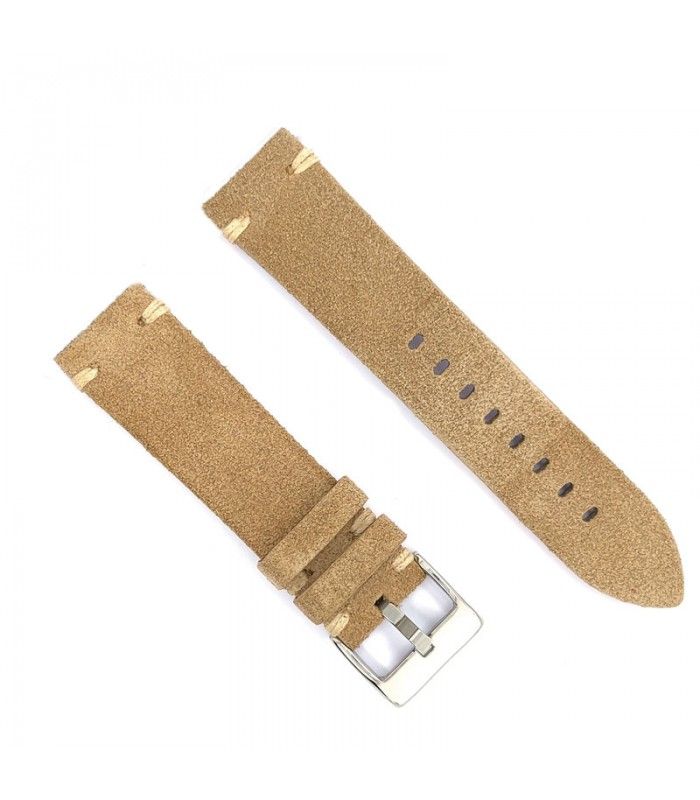 Bracelet montre cuir nubuck vintage artisanal Diloy 417