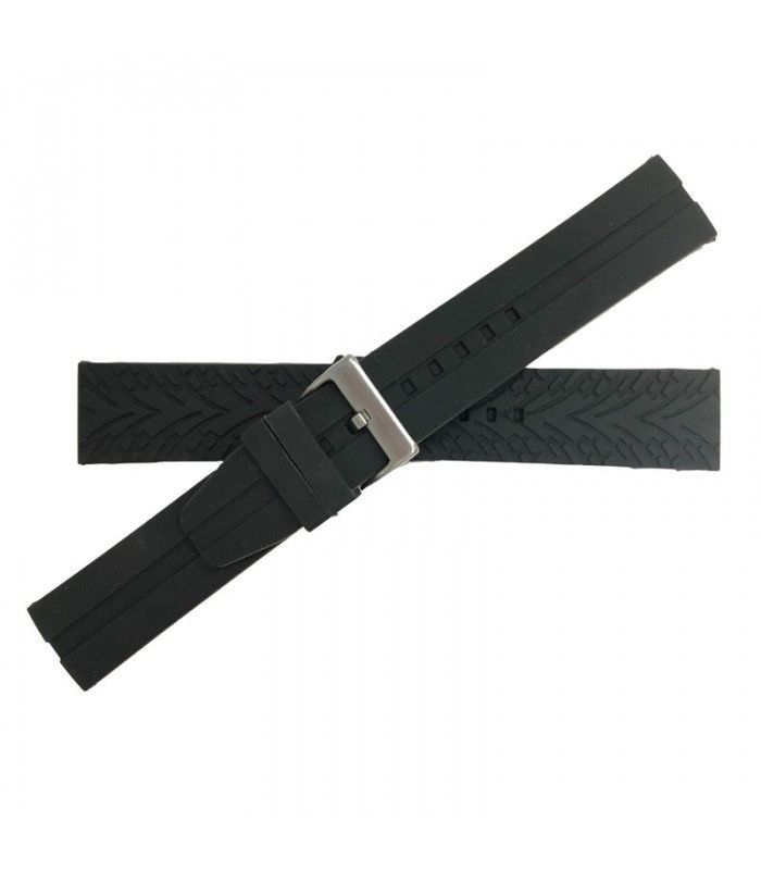 Silikon Uhrenarmband extralang BR03L – 20mm 22mm 24mm