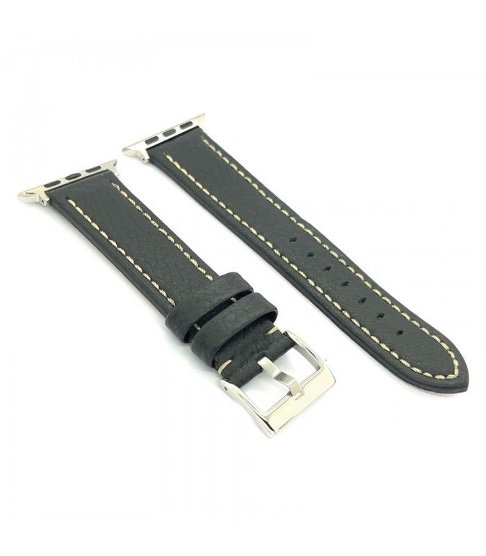 Bracelete de relógio compatível com Apple feito de couro com Gravação Bison. Ref AW376