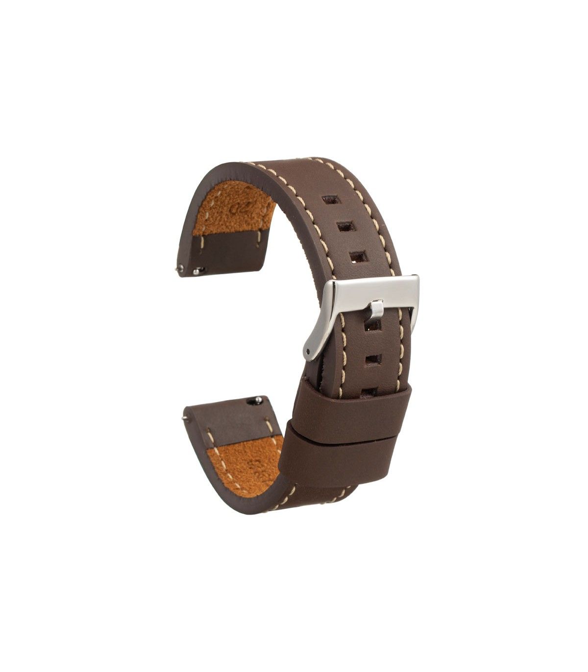 Cuir Véritable Quick Release Montre Bracelet Bande 18mm
