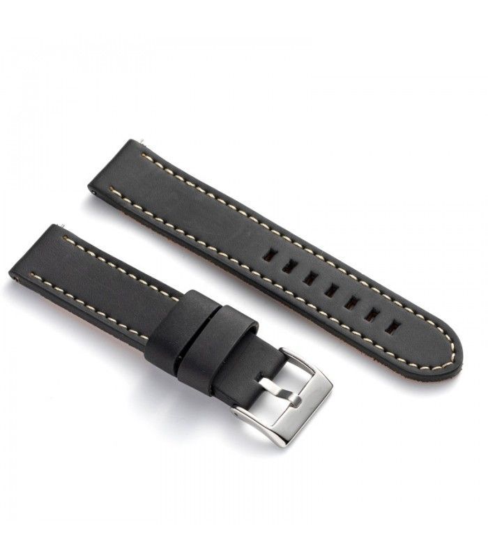 Vintage Lederarmband weiße Naht – Diloy 384