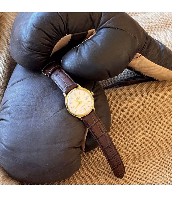 Correas de Reloj de Piel Grabado Cocodrilo. Diloy Ref 368