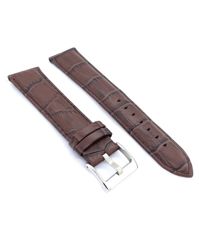 Gepolstertes Lederarmband Krokoprägung Sport quadratische Schuppe – Diloy 368