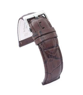 Gepolstertes Lederarmband Krokoprägung Sport quadratische Schuppe – Diloy 368