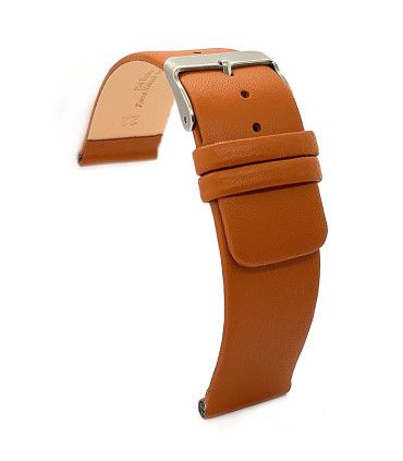 Leather strap Diloy 327 – Minimalist, seamless smooth cowhide