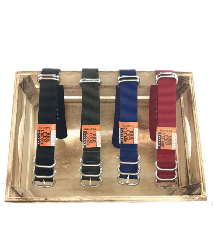 Correas de Reloj ZULU de Naylon. Ref 409