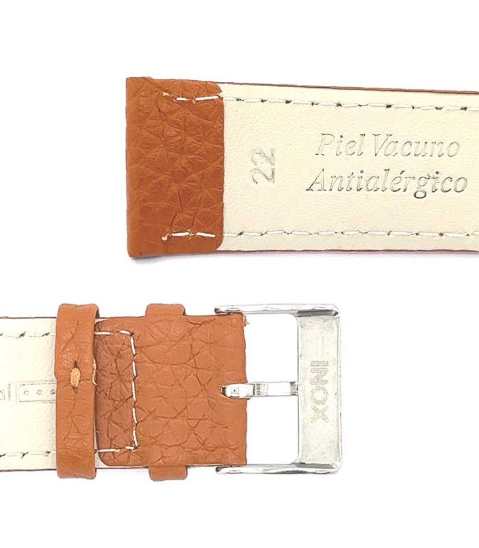 Cinturino piatto pelle bisonte – Diloy P178