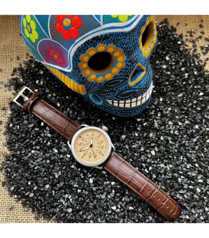 Correa de Reloj de Piel. Cuero legítimo grabado Cocodrilo alligator 14mm 16mm 18mm 20mm 22mm 24mm 26mm 28mm 30mm Ref 368
