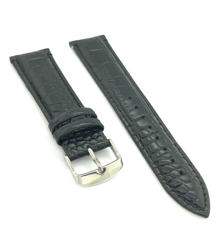 Correa Diloy de Reloj de Piel Grabado Cocodrilo 12mm 14mm 16mm 18mm 20mm 22mm 24mm Ref 412