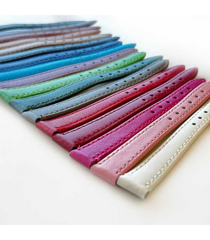 Bracelet cuir Diloy 304 – Classique, lisse, cousu, plat