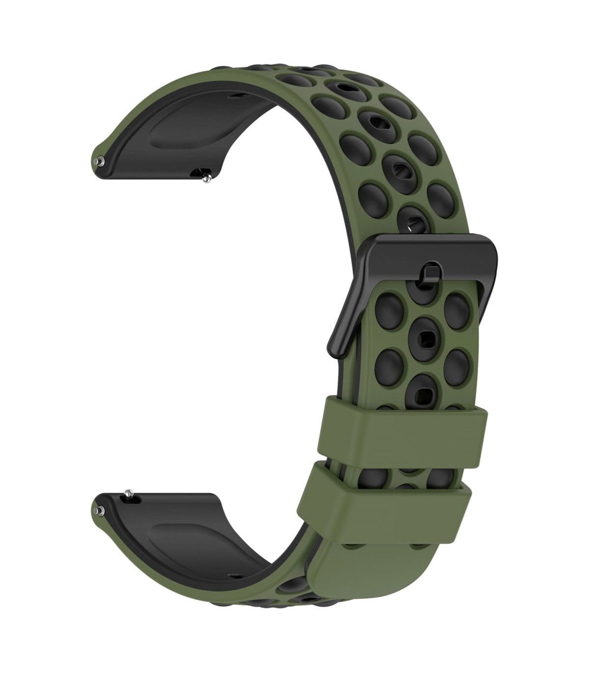 Silikon Armband 20 Mm Für MuGo/Kalinco/CanMixs Smartwatch – 6 Farben, Verstellbar 14-19 Cm (Weiß, Grau, Schwarz, Rot, Grün, Blau)