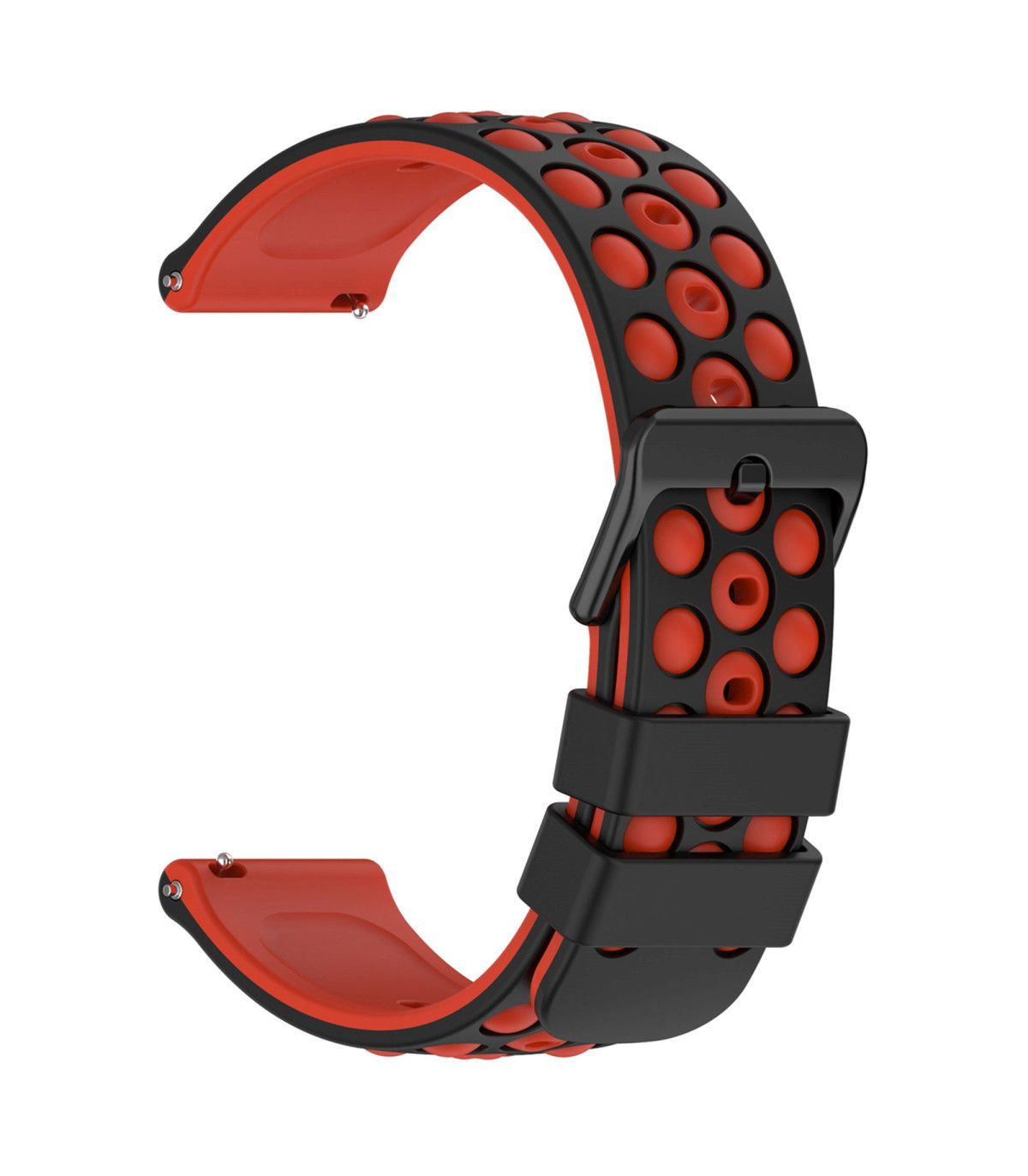 Bracelet Montre Fluorocarbone FKM - 19mm 20mm 21mm 22mm - Dégagement Rapide - Imperméable - Noir