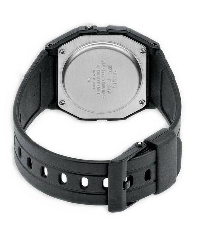 Cinturino per orologio Casio compatibile F-91 F91W F-105 F-94 18mm Rif. 283P4