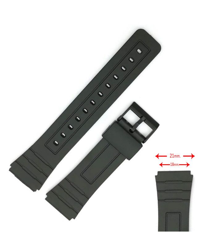 Casio watch strap Compatible F-91 F91W F-105 F-94 18mm Ref 283P4