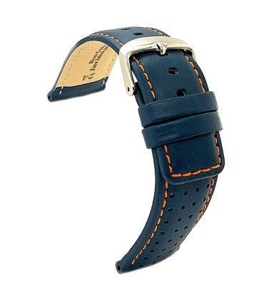 Watch Strap Perforated Leather Rally Racing Diloy 367
