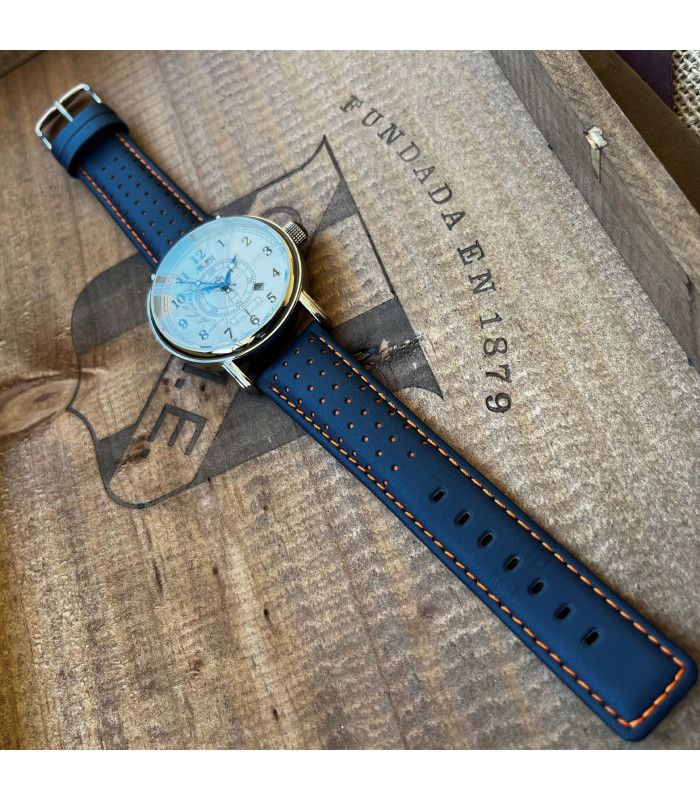 Watch Strap Perforated Leather Rally Racing Diloy 367